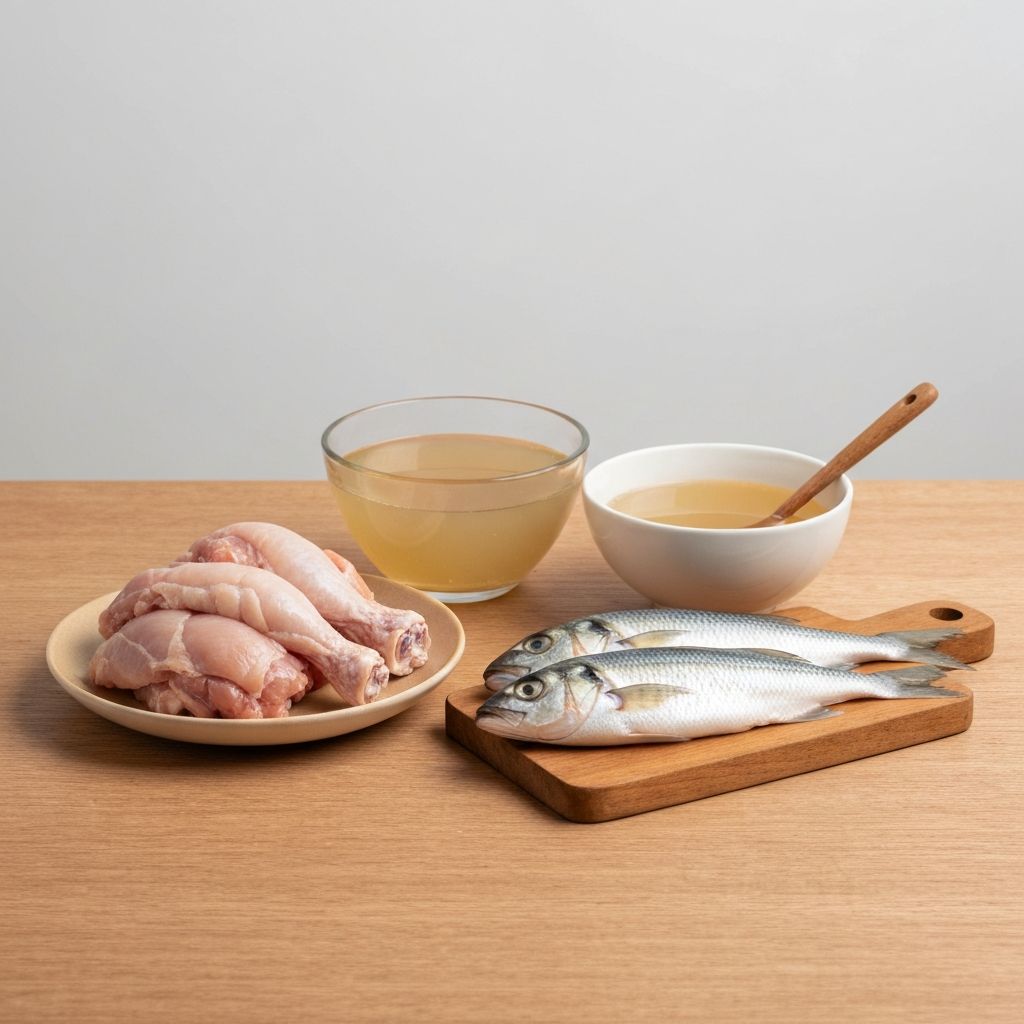 Bone broth and cartilage sources