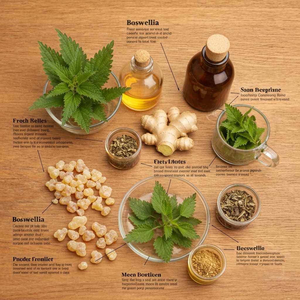 Boswellia, ginger, and nettle botanical extracts